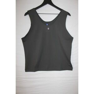 Yeezy Gap Balenciaga Second Skin Cropped Compression Tank XL‎ fits M-L Black New